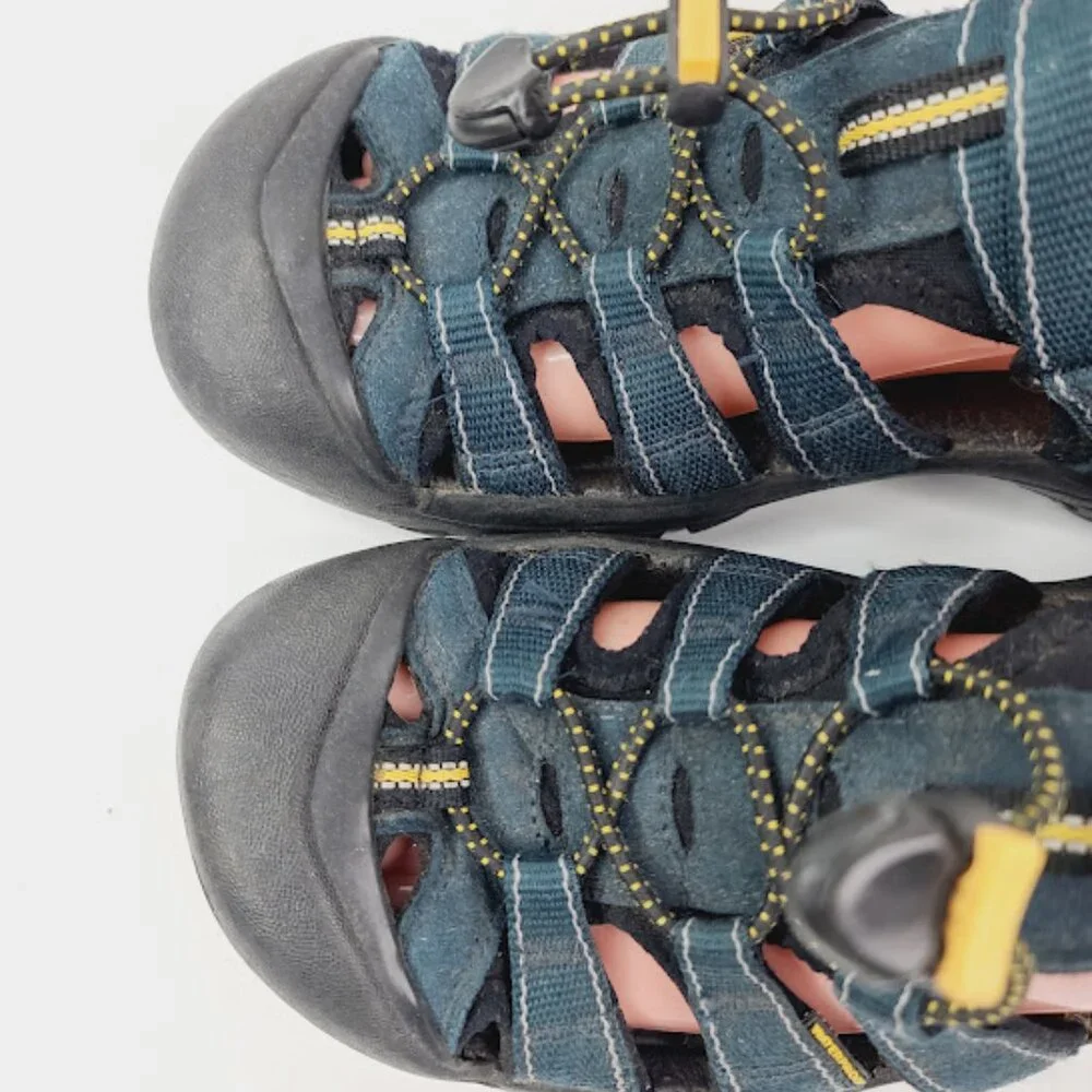Keen Men's Black Teal Newport H2 Close Toe Classic‎ Trekking Sandal Size 6